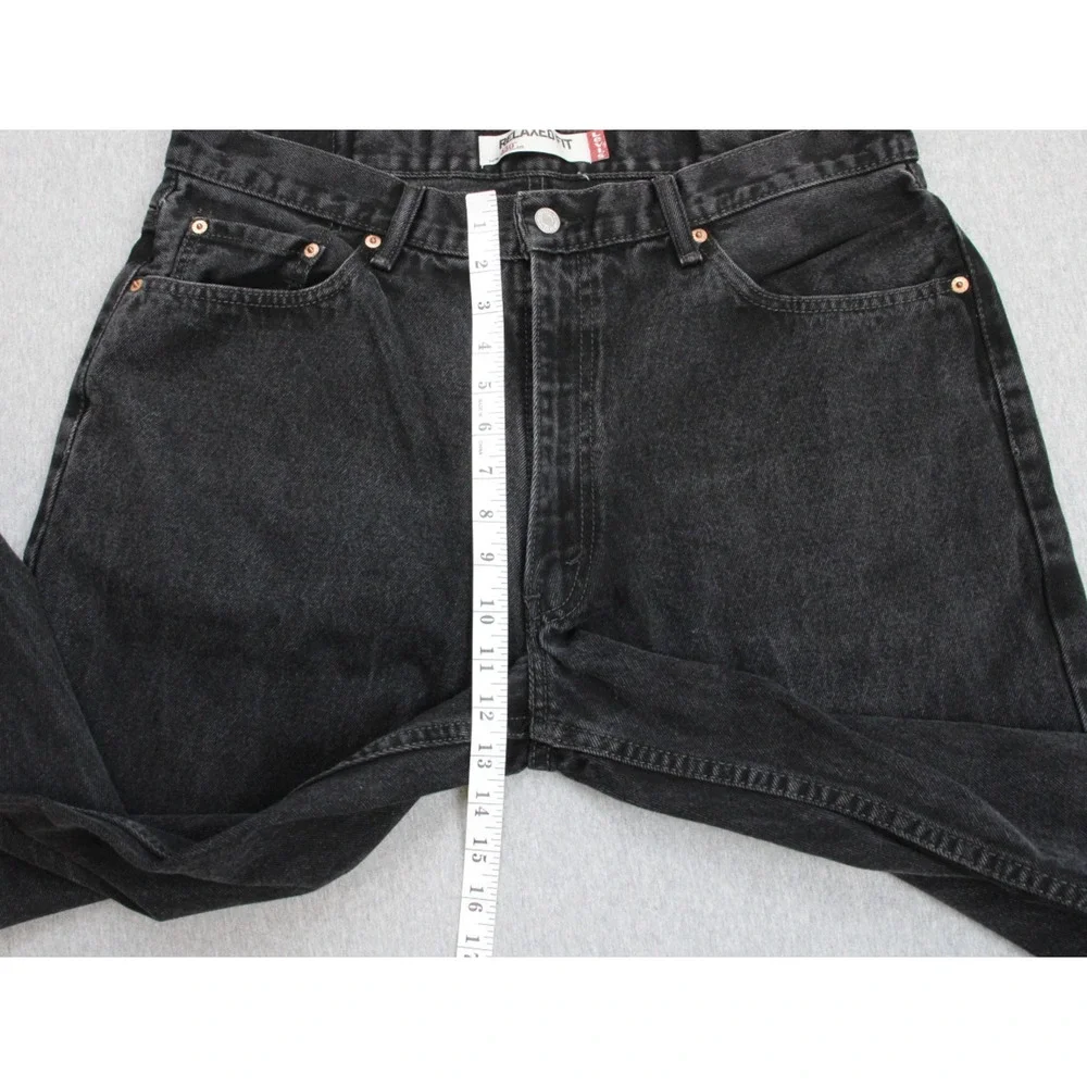 Levi's 550 Jeans Mens Size 38 X 34 Black Relaxed Fit Denim 100% Cotton
